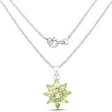 2.62 ct. Genuine Peridot .925 Sterling Silver Pendant