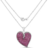 4.98 Carat Genuine Ruby .925 Sterling Silver Pendant
