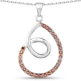 0.31 Carat Genuine Red Diamond .925 Sterling Silver Pendant