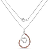 0.31 Carat Genuine Red Diamond .925 Sterling Silver Pendant