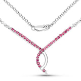 1.12 Carat Genuine Ruby .925 Sterling Silver Pendant