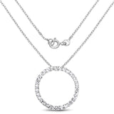 3.60 Carat Genuine White Topaz .925 Sterling Silver Pendant