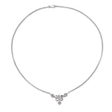 0.74 Carat Genuine Tanzanite .925 Sterling Silver Pendant