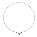 0.86 Carat Genuine Blue Sapphire .925 Sterling Silver Pendant