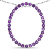 2.40 ct Genuine Amethyst .925 Sterling Silver Pendant