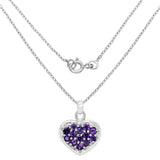 0.52 Carat Genuine Amethyst .925 Sterling Silver Pendant