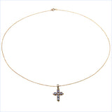 0.85 Carat Genuine Tanzanite 10K Yellow Gold Pendant