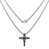 7.66 Carat Genuine Garnet .925 Sterling Silver Pendant
