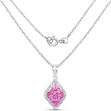1.26 Carat Genuine Ruby .925 Sterling Silver Pendant