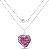 4.72 Carat Genuine Ruby .925 Sterling Silver Pendant