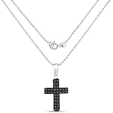 0.51 Carat Genuine Black Diamond .925 Sterling Silver Pendant