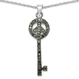 0.26 Carat Genuine Black Diamond .925 Sterling Silver Pendant