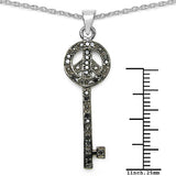 0.26 Carat Genuine Black Diamond .925 Sterling Silver Pendant