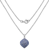 1.86 Carat Genuine Tanzanite .925 Sterling Silver Pendant