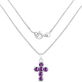 1.44 ct. Genuine Amethyst .925 Sterling Silver Pendant