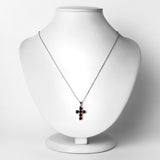 1.80 ct Genuine Garnet .925 Sterling Silver Pendant