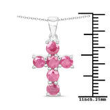 1.80 Carat Genuine Johnson Ruby .925 Sterling Silver Pendant