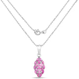 1.66 Carat Genuine Ruby .925 Sterling Silver Pendant