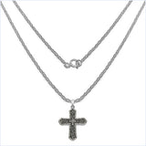 1.51 Carat Genuine Black Diamond & White Diamond .925 Sterling Silver Pendant