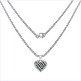 0.25 Carat Genuine Blue Diamond & White Diamond .925 Sterling Silver Pendant