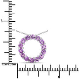 1.40 Carat Genuine Amethyst .925 Sterling Silver Pendant