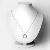 1.40 ct. Genuine Tanzanite .925 Sterling Silver Pendant