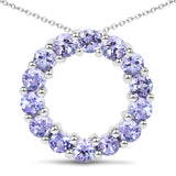 1.4 ct. Genuine Tanzanite .925 Sterling Silver Pendant
