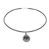 30.15 ct. Genuine Emerald .925 Sterling Silver Pendant