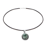 25.10 ct. Genuine Emerald .925 Sterling Silver Pendant