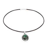 25.10 ct. Genuine Emerald .925 Sterling Silver Pendant