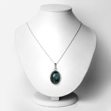 25.10 Carat Genuine Emerald .925 Sterling Silver Pendant