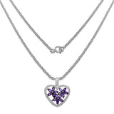 2.25 ct Genuine Amethyst .925 Sterling Silver Pendant