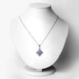 1.47 ct. Genuine Tanzanite .925 Sterling Silver Pendant