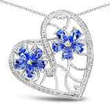 1.40 ct. Tanzanite .925 Sterling Silver Pendant