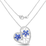1.40 ct. Tanzanite .925 Sterling Silver Pendant