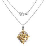 2.63 Carat Genuine Citrine .925 Sterling Silver Pendant