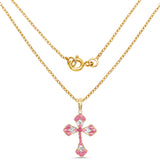 14K Yellow Gold Plated 1.33 Carat Genuine Ruby .925 Sterling Silver Pendant