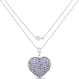 4.86 Carat Genuine Tanzanite .925 Sterling Silver Pendant