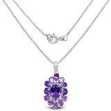 7.24 ct. Genuine Amethyst .925 Sterling Silver Pendant