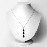 4.20 Carat Genuine Garnet .925 Sterling Silver Pendant