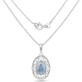 5.90 ct. Genuine Opal .925 Sterling Silver Pendant