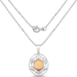 4.92 Carat Genuine Citrine .925 Sterling Silver Pendant
