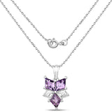 4.95 Carat Genuine Amethyst .925 Sterling Silver Pendant