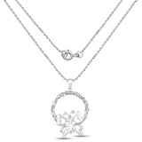 6.48 Carat Genuine White Topaz .925 Sterling Silver Pendant