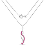 0.82 Carat Genuine Ruby .925 Sterling Silver Pendant