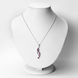 0.82 Carat Genuine Ruby .925 Sterling Silver Pendant