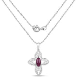 3.28 Carat Genuine Ruby .925 Sterling Silver Pendant