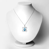 10.58 Carat Genuine Swiss Blue Topaz .925 Sterling Silver Pendant