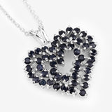 2.35 Carat Genuine Blue Sapphire .925 Sterling Silver Pendant
