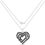 2.35 Carat Genuine Blue Sapphire .925 Sterling Silver Pendant